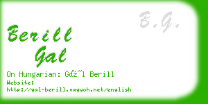 berill gal business card